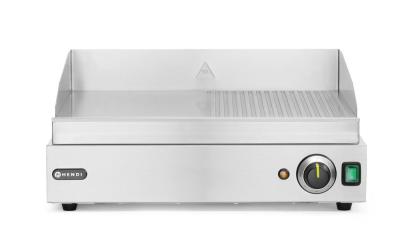 Roštilj Profi Line, HENDI, Profi Line, 1/2 ravno, 1/2 rebrasto, 230V/2400W, 527x404x(H)233mm