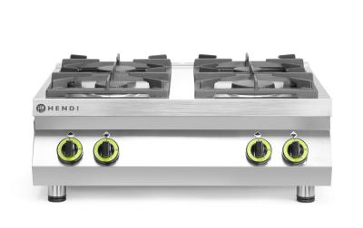 Gasni šporet sa 4 gorionika - pultni, HENDI, Kitchen Line, 19kW, 800x700x(H)310mm