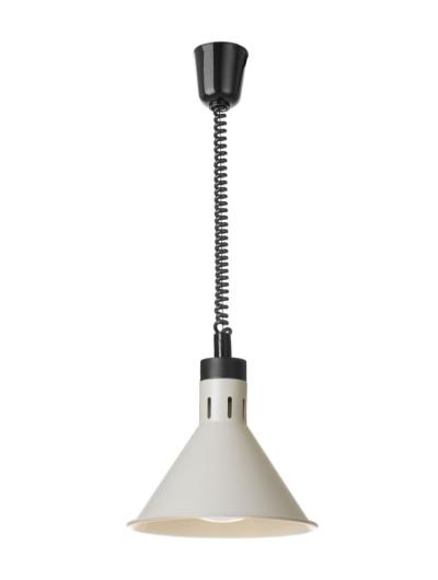 Konusna toplotna lampa sa podesivom dužinom, HENDI, Bela, 230V/250W, ⌀275x(H)250mm