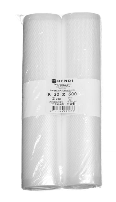Utisnute kese u roli za vakumiranje, za čuvanje hrane, HENDI, 2 kom, 6000x300mm