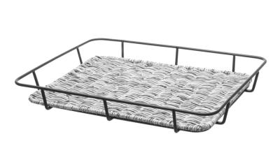 Korpa za pecivo s obručem od nerđajućeg čelika, HENDI, Svetlosiva, 400x300x(H)50mm