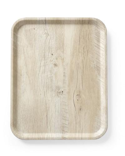 Posuda za serviranje s uzorkom drveta od melamina, AmerBox, Svetlo drvo, 330x430mm