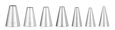 Icing tips - okrugli, HENDI, ø4-6-8-10-12-14-16, 7 kom