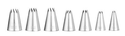 Icing tips – zvezdica, HENDI, ø6-8-10-12-14-16-18, 7 kom