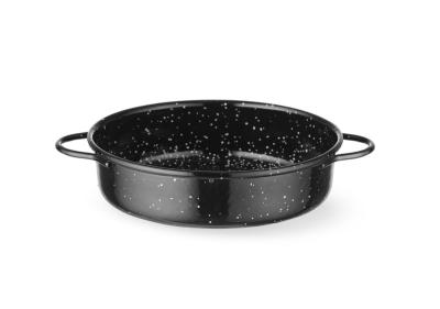 Posuda za pečenje, emajlirana, HENDI, Crna, ⌀140x(H)45mm