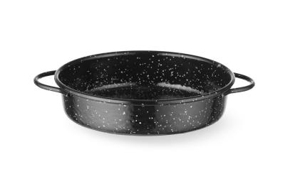 Posuda za pečenje, emajlirana, HENDI, Crna, ⌀200x(H)45mm