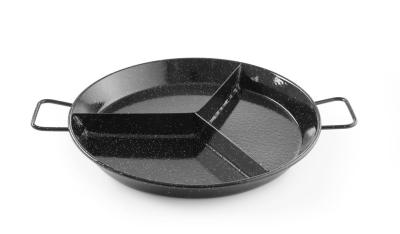Emajlirana tava za paelu s pregradama, HENDI, 3 pregrade, ⌀430x(H)47mm