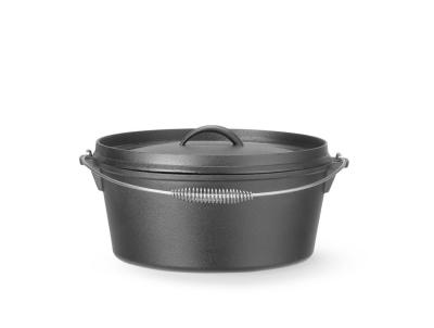 Lonac od lijevanog željeza, HENDI, 7,2L, Crna, ⌀310x(H)155mm