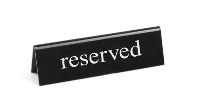 Tablica za sto reserved, HENDI, reserved, 130x30x(H)38mm