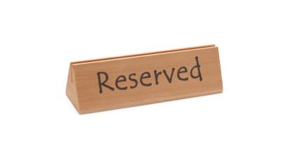 Tabla za sto reserved, HENDI, „reserved“, 152x44x(H)44mm