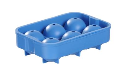 Kalup za led u obliku viski kugle, BarUp, Plava, 180x125x(H)50mm