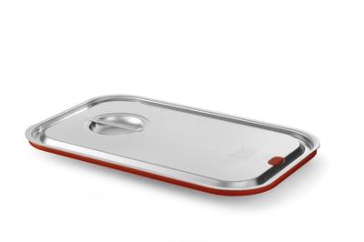 Gastronomski poklopac sa silikonskim obručem, HENDI, Kitchen Line, GN 1/1, 530x325mm