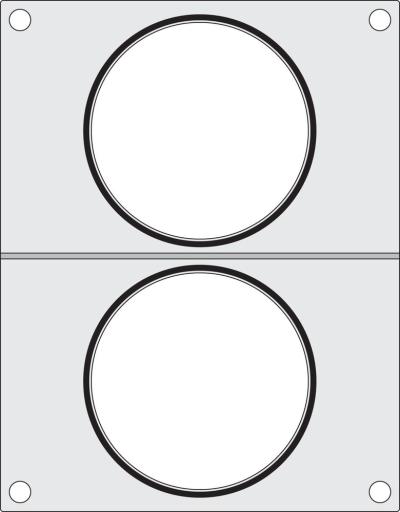 Matrica za zaptivanje posuda, HENDI, 2x posuda za supu ø115 mm