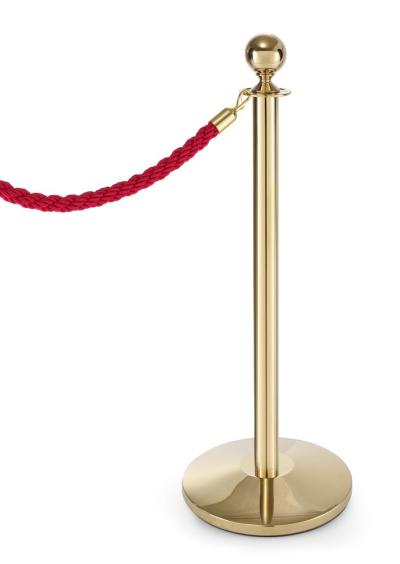 Stalak za pregradu zlatni, HENDI, Stalak + podloga, ⌀360x(H)1010mm