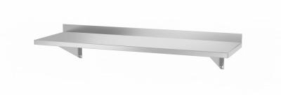 Zidna polica, sa dva čelična nosača, HENDI, 1000x300x(H)250mm