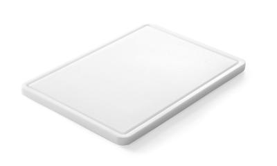 Univerzalna daska za sečenje s utorom, HENDI, Bela, 355x250x(H)15mm