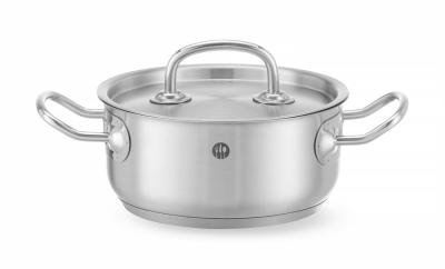 Lonac za dinstanje, plitak - sa poklopcem, HENDI, Kitchen Line, 1,4L, ⌀160x(H)75mm