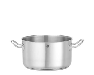 Lonac za dinstanje, srednje dubine - bez poklopca, HENDI, Kitchen Line, 6L, ⌀240x(H)135mm