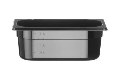 Gastronorm spremnik 1/4, HENDI, Profi Line, GN 1/4, 2,8L, Crna, 265x162x(H)100mm