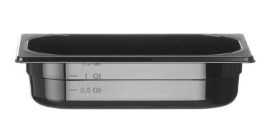 Gastronorm spremnik 1/4, HENDI, Profi Line, GN 1/4, 1,8L, Crna, 265x162x(H)65mm