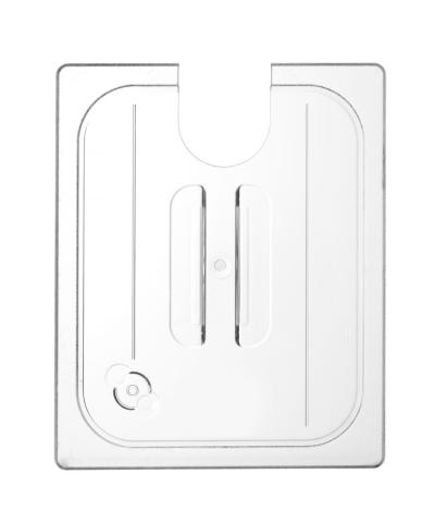 Gastronorm poklopac s otvorom za Sous-vide štap, HENDI, GN 1/2, Providno, 265x325mm