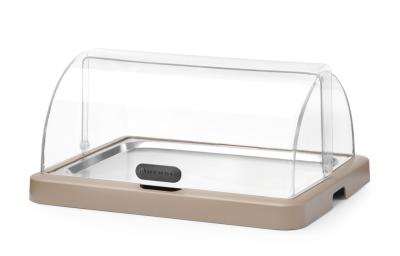 Jednostruka roll-top rashladna vitrina Duo UNIQ, HENDI, designed by Robert Bronwasser, Bež, 460x355x(H)220mm