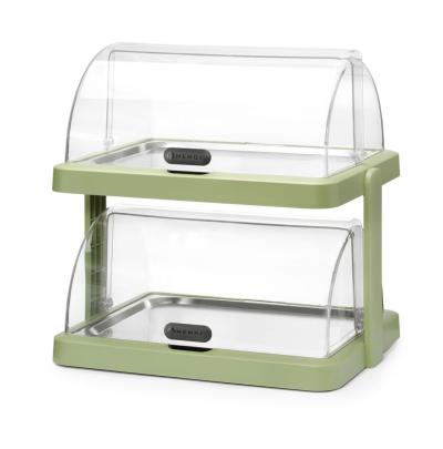 Dupla rashladna roll-top vitrina Duo, UNIQ, HENDI, dizajnirao Robert Bronwasser, Zelena, 480x355x(H)480mm