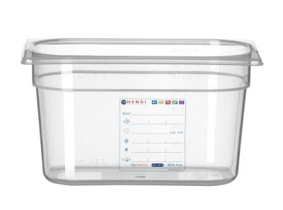 Gastronorm spremnik 1/4, HENDI, GN 1/4, 4L, Providno, 265x162x(H)150mm