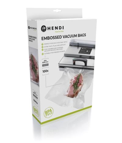 Reljefne kese za vakuumsko pakovanje, HENDI, 100 kom, 250x350mm