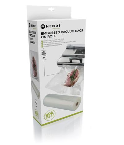 Reljefne kese za vakuumsko pakovanje na rolni - 2 komada, HENDI, 2 kom, 6000x280mm