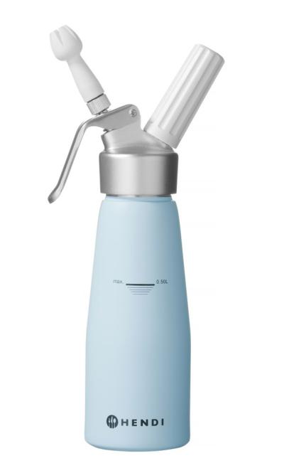 Boca za šlag, HENDI, 0,5L, Pastelno plava, ⌀80x(H)260mm