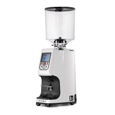 Eureka Atom Specialty 75 White Coffee Grinder - Premium - Hardened Steel - White - Tall Hopper - 110 V