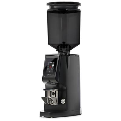 Eureka Atom Excellence 65 Coffee Grinder - Precision & Speed - Hardened Steel - Black - Blow Up Tall Smoked Hopper - 110 V