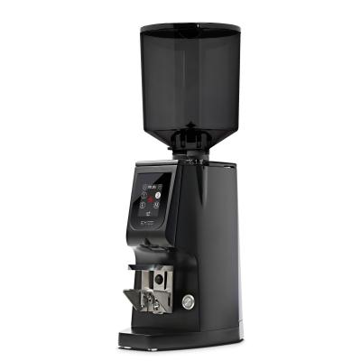 Eureka Atom Excellence 65 Coffee Grinder - Precision & Speed - Titanium - Black - Tall Smoked Hopper - 220 V