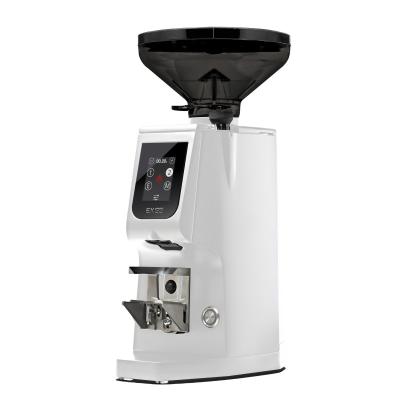 Eureka Atom Excellence 65 Coffee Grinder - Precision & Speed - Titanium - White - Short Smoked Hopper - 220 V