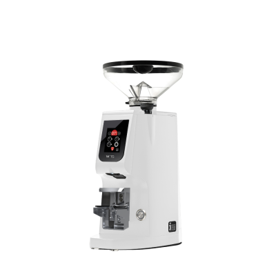 Eureka Atom W 75 Coffee Grinder - Advanced Grinding - Red Speed - White - Short Hopper - 220 V