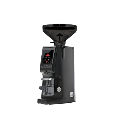 Eureka Atom W 75 Coffee Grinder - Advanced Grinding - Titanium - Black - Short Smoked Hopper - 220 V
