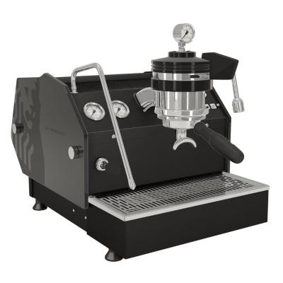 La Marzocco GS3 MP Flat Black Espresso Machine - Black Glass Side Panels - 220 V