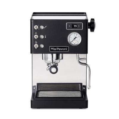 La Pavoni Casabar PID Black Espresso Machine - Brass Boiler - 220 V