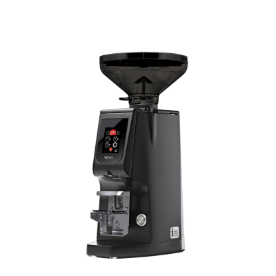 Eureka Atom W 65 Coffee Grinder - Precision & Efficiency - Red Speed - Black - Short Smoked Hopper - 110 V