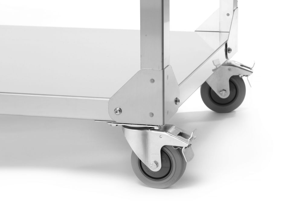 Green Fire roštilj sa 4 plamenika, HENDI, Profi Line, Na podlozi sa točkovima, Svetlosiva, 22kW, 1400x612x(H)825mm