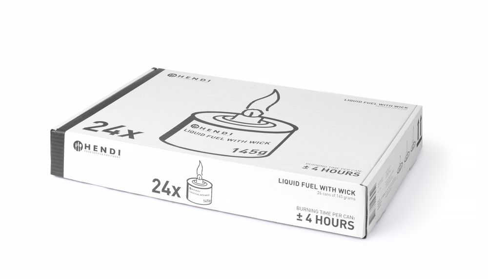 Tečno gorivo sa fitiljem, HENDI, Gori ± 4 sata, 24 kom