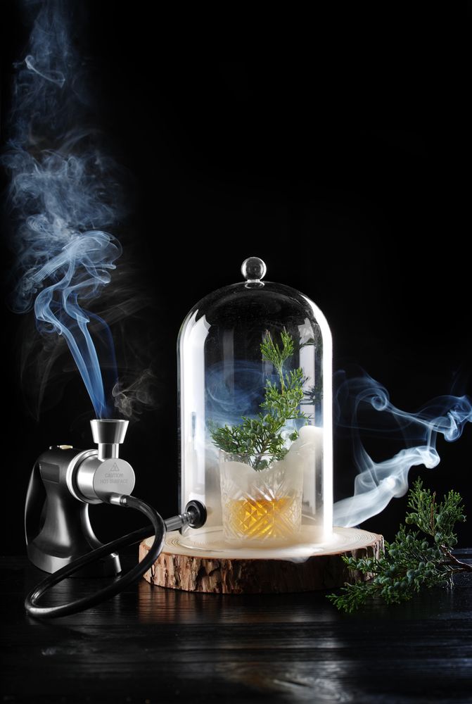 Staklena kupola s otvorom, HENDI, Kupola za koktele, ⌀130x(H)282mm