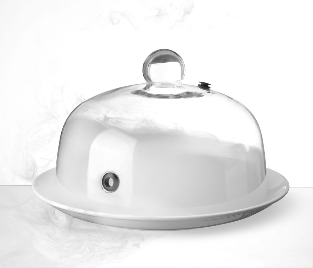 Staklena kupola s otvorom, HENDI, Kupola za tanjir, ⌀260x(H)175mm