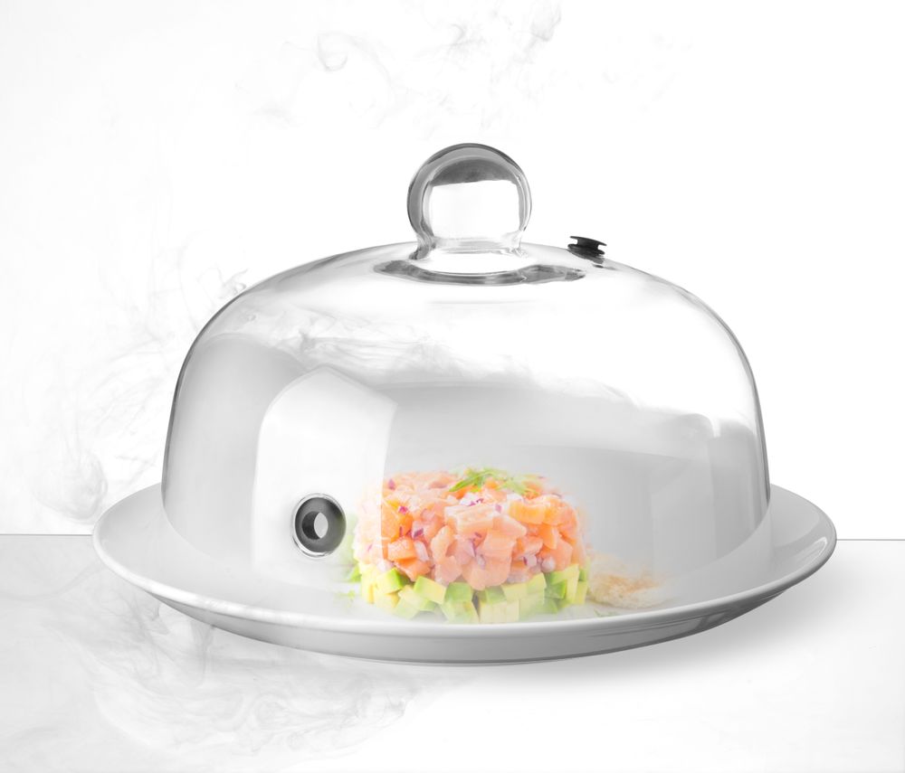 Staklena kupola s otvorom, HENDI, Kupola za tanjir, ⌀260x(H)175mm