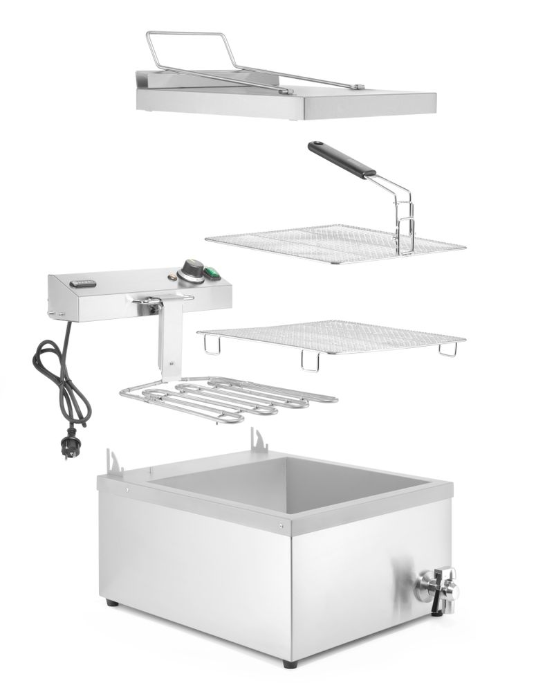 Friteza za krofne 12l, HENDI, 12L, 230V/3500W, 630x860x(H)438mm
