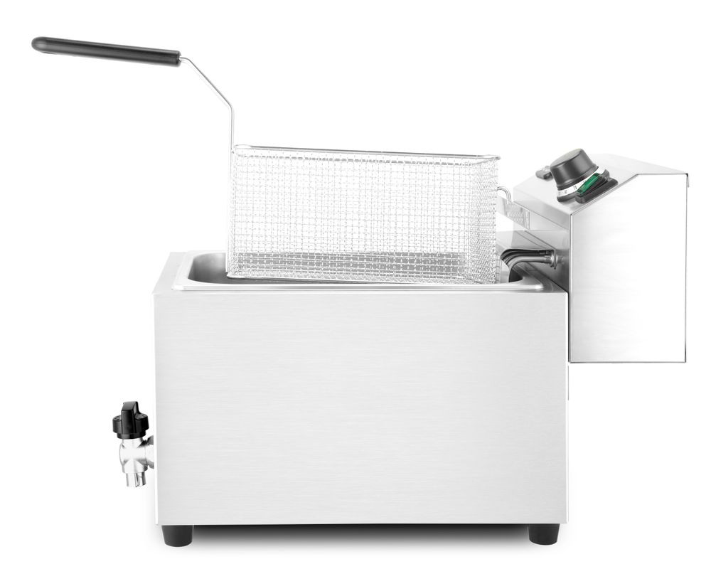 Friteza XL sa slavinom za odvod, HENDI, Profi Line, 10L, 400V/6600W, 300x585x(H)377mm