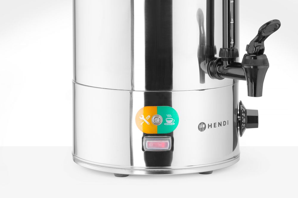 Dozator za tople napitke, HENDI, 9L, Srebrna, 230V/2200W, 370x332x(H)472mm