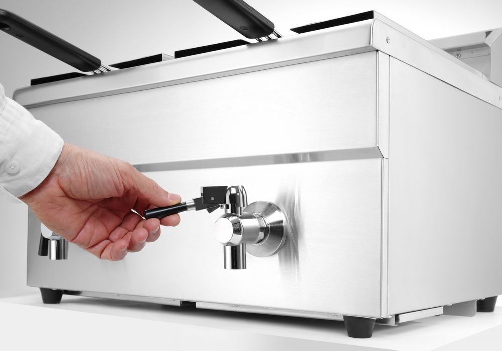 Indukciona friteza sa ispusnim ventilom - 2 x 8 l, HENDI, Profi Line, 16L, 230V/7000W, 577x609x(H)410mm