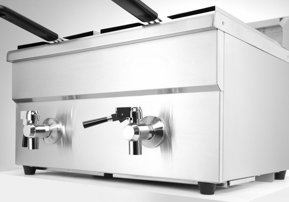 Indukciona friteza sa ispusnim ventilom - 2 x 8 l, HENDI, Profi Line, 16L, 230V/7000W, 577x609x(H)410mm